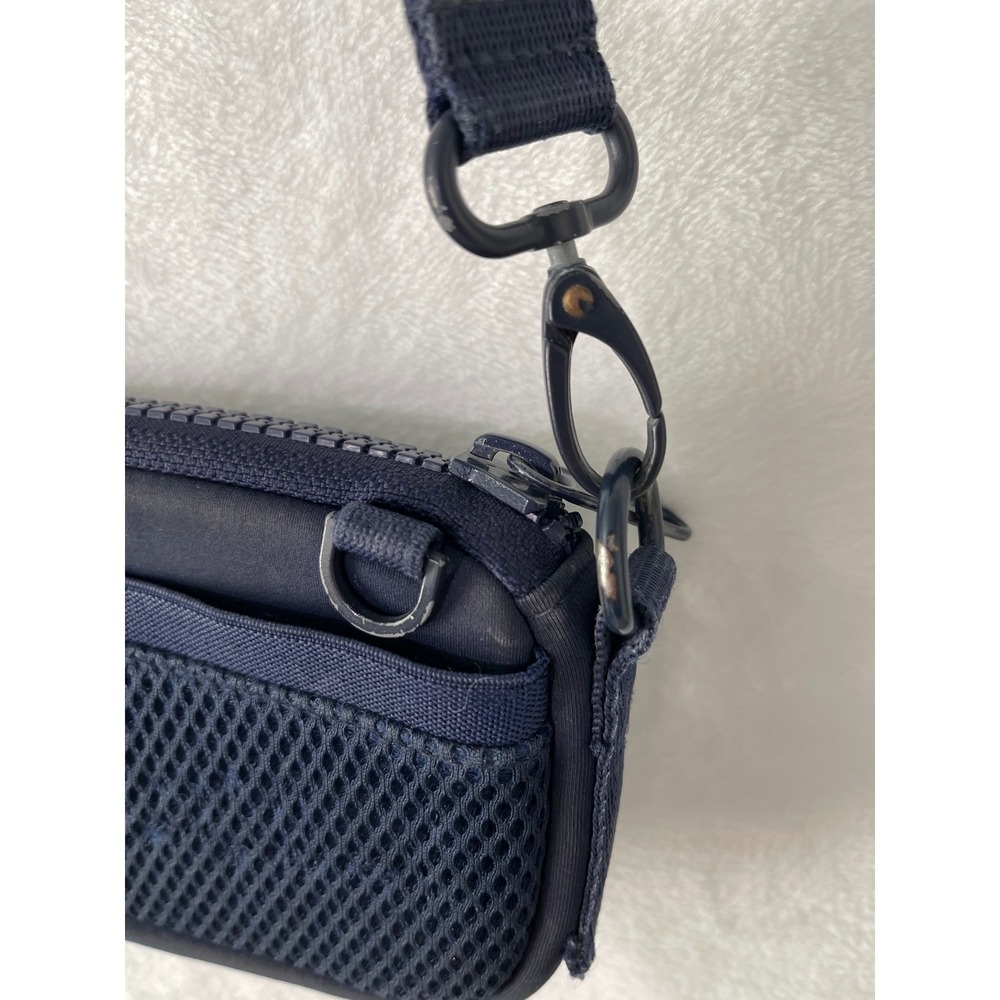 Dagne Dover Mara Phone Crossbody Bag Navy Vegan Recycled Nylon Adjustable Strap - Picture 5 of 8